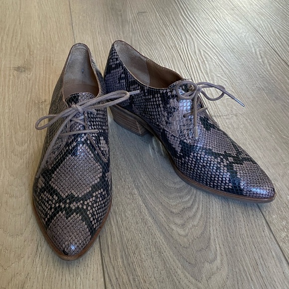 7.5 Lucky Brand Lk-erreka Loafer in Dusty Rose, Brogue Lace Up - Picture 2 of 7